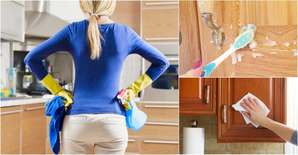 mutfak dolaplarındaki yağ lekeleri nasıl çıkar