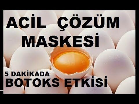 botoks etkisi yaratan yumurta maskesi
